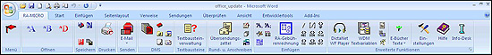 RA-MICRO Microsoft Office 2007 Informationen